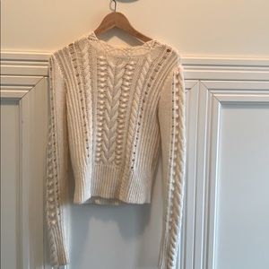 Barely worn cream Club Monaco wool sweater